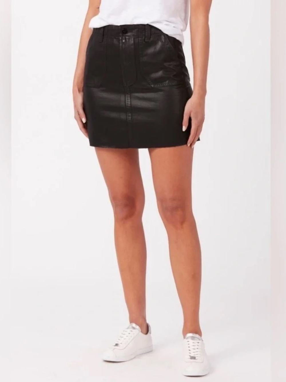 PAIGE Mayslie Utility Textured Mid-Rise Skirt NWOT